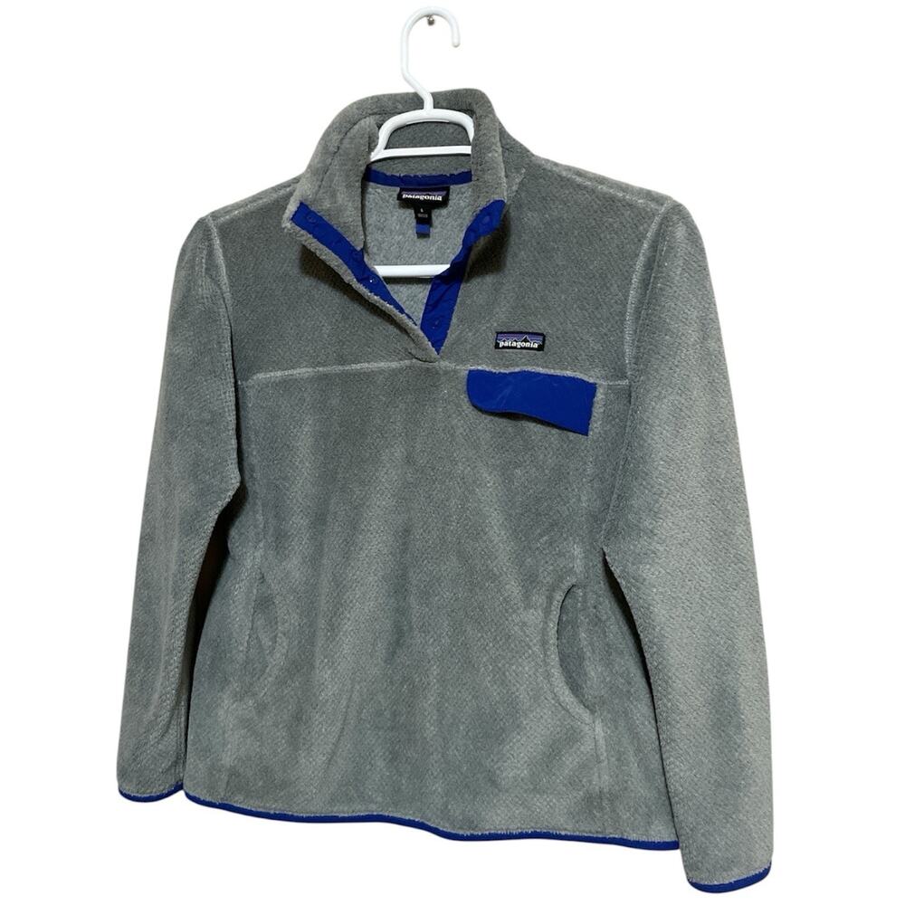 Patagonia Re-Tool Snap-T Fleece Pullover Gray Blue Gorpcore Women’s Size L